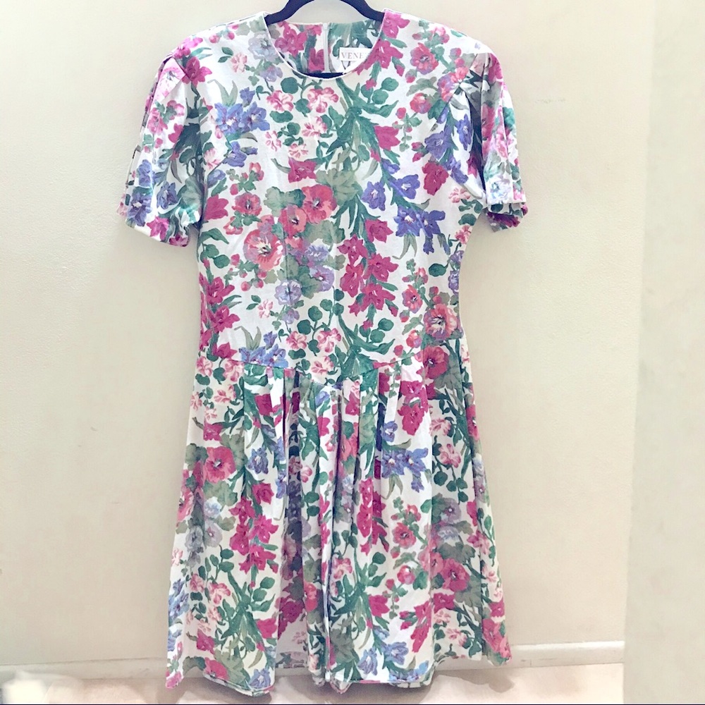 Vintage Venezia Floral Dress Size XL